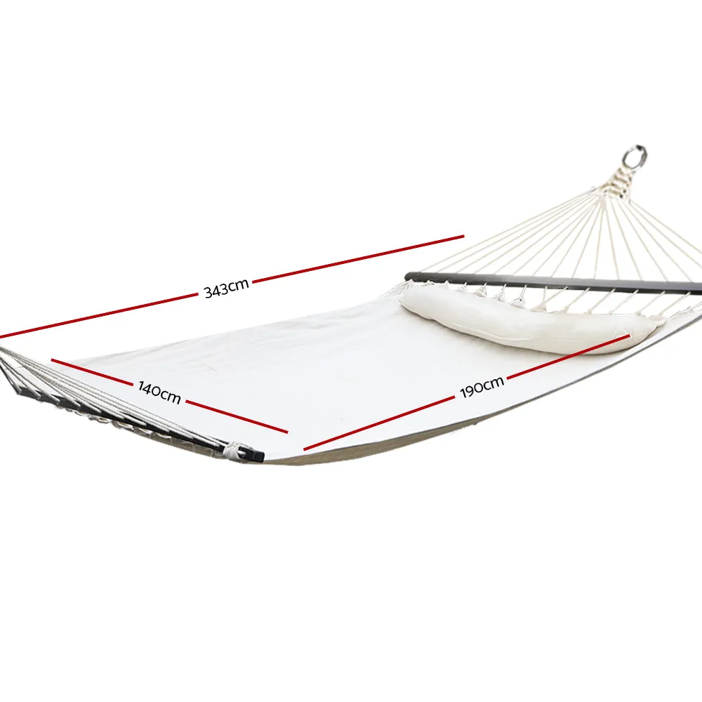 2-Person Durable Hammock Bed w/ Pillow & Kit - Gardeon