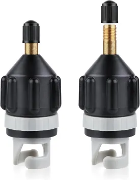 2pcs Paddle Board Pump Adapter, Inflatable Converter Adapter Paddle Board Valve Air Nozzle Adapter Air Valve Adapter Accessories for Inflatable Rowing Boat Paddle Board