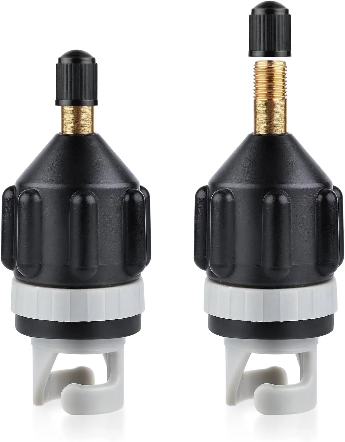2pcs Paddle Board Pump Adapter, Inflatable Converter Adapter Paddle Board Valve Air Nozzle Adapter Air Valve Adapter Accessories for Inflatable Rowing Boat Paddle Board