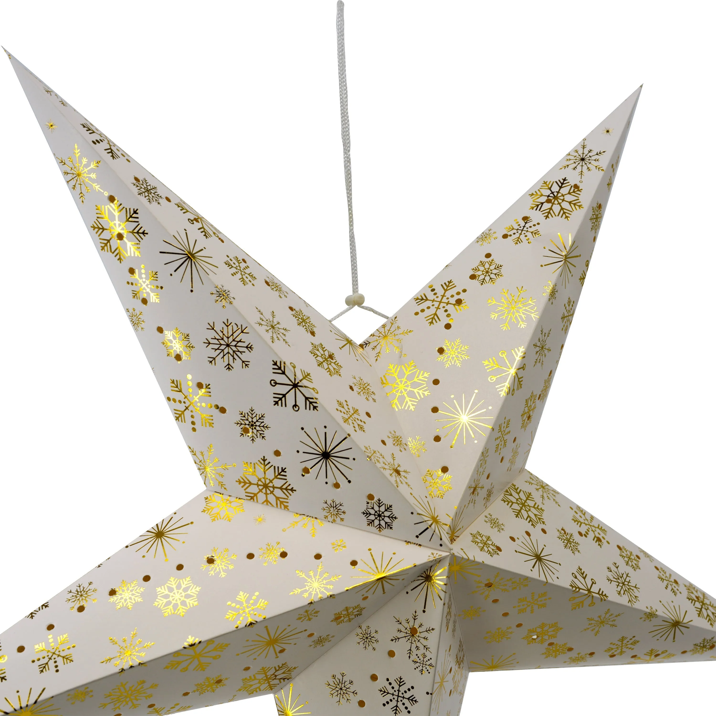 75 cm LED Hanging Paper Star Lantern