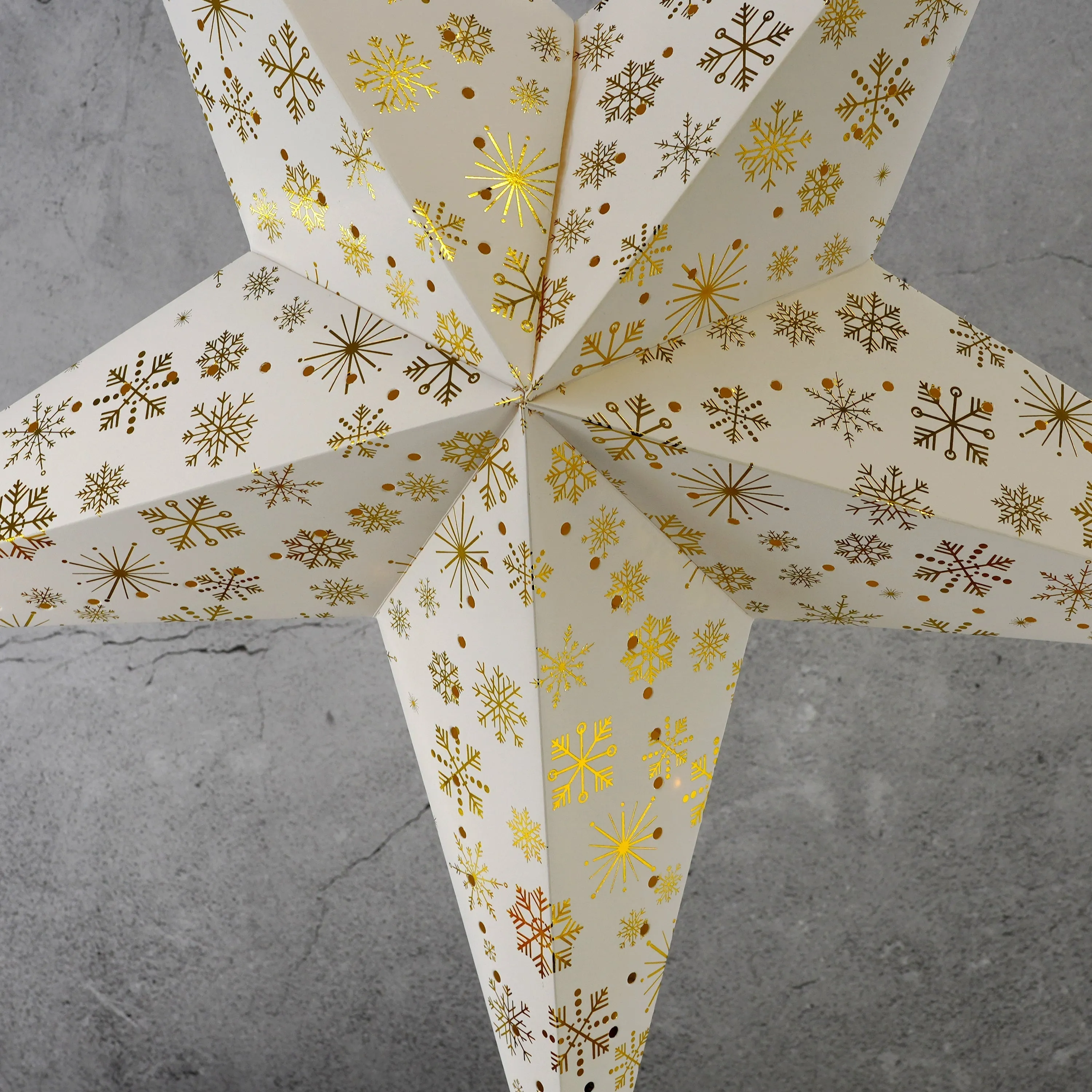 75 cm LED Hanging Paper Star Lantern