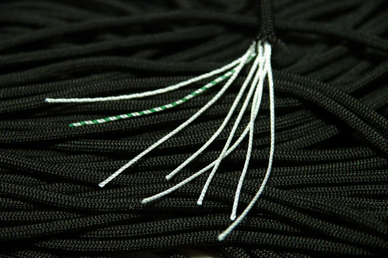 8 Strand 550 Paracord - Black - 500' Spool