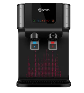 AO Smith Intelli Pro 10L UV   UF   SCMT Hot & Normal Water Purifier with 6 Stage Purification (Black)