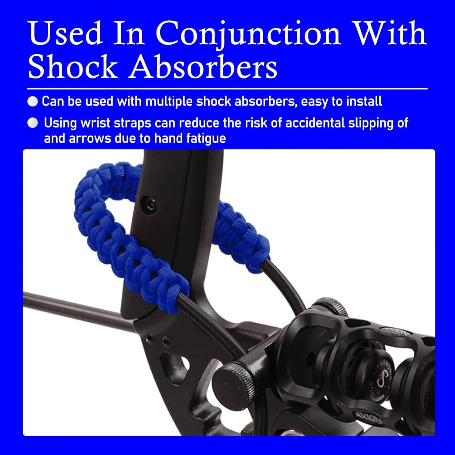 Archery Bow Wrist Sling, 550 Paracord Strap for Compound Bow & Recurve