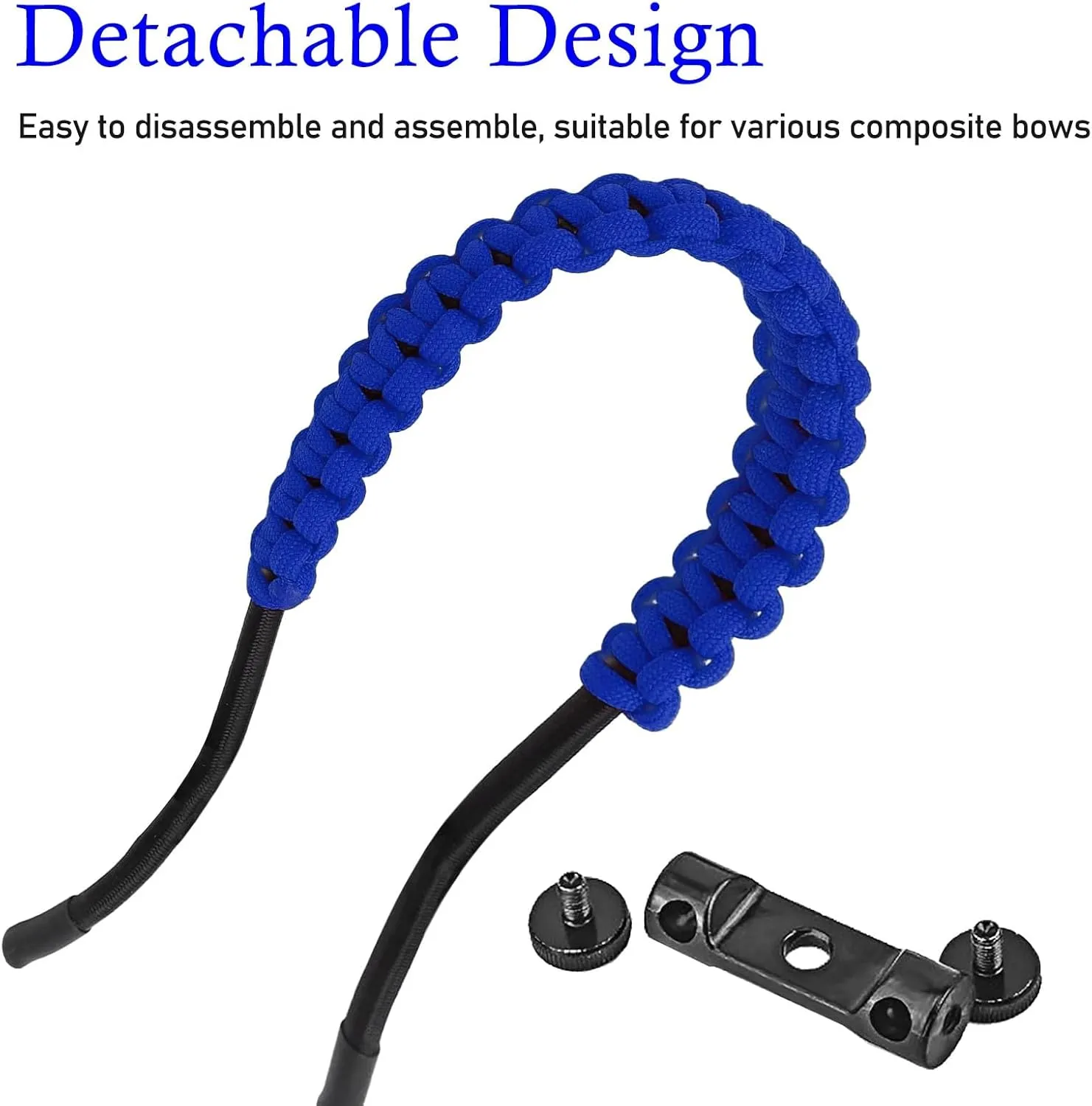 Archery Bow Wrist Sling, 550 Paracord Strap for Compound Bow & Recurve