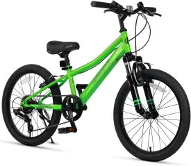 AVASTA Govet 20'' Kids Mountain Bike for 6-12 Years Old Boys Girls with Suspension Fork, 6 Speeds Drivetrain, Multiple Colors