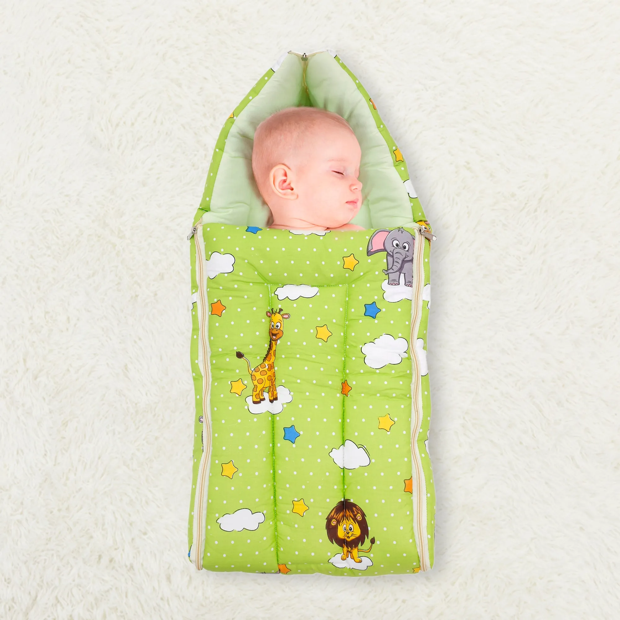 Baby Moo Sleeping Bag Fun In The Jungle Green
