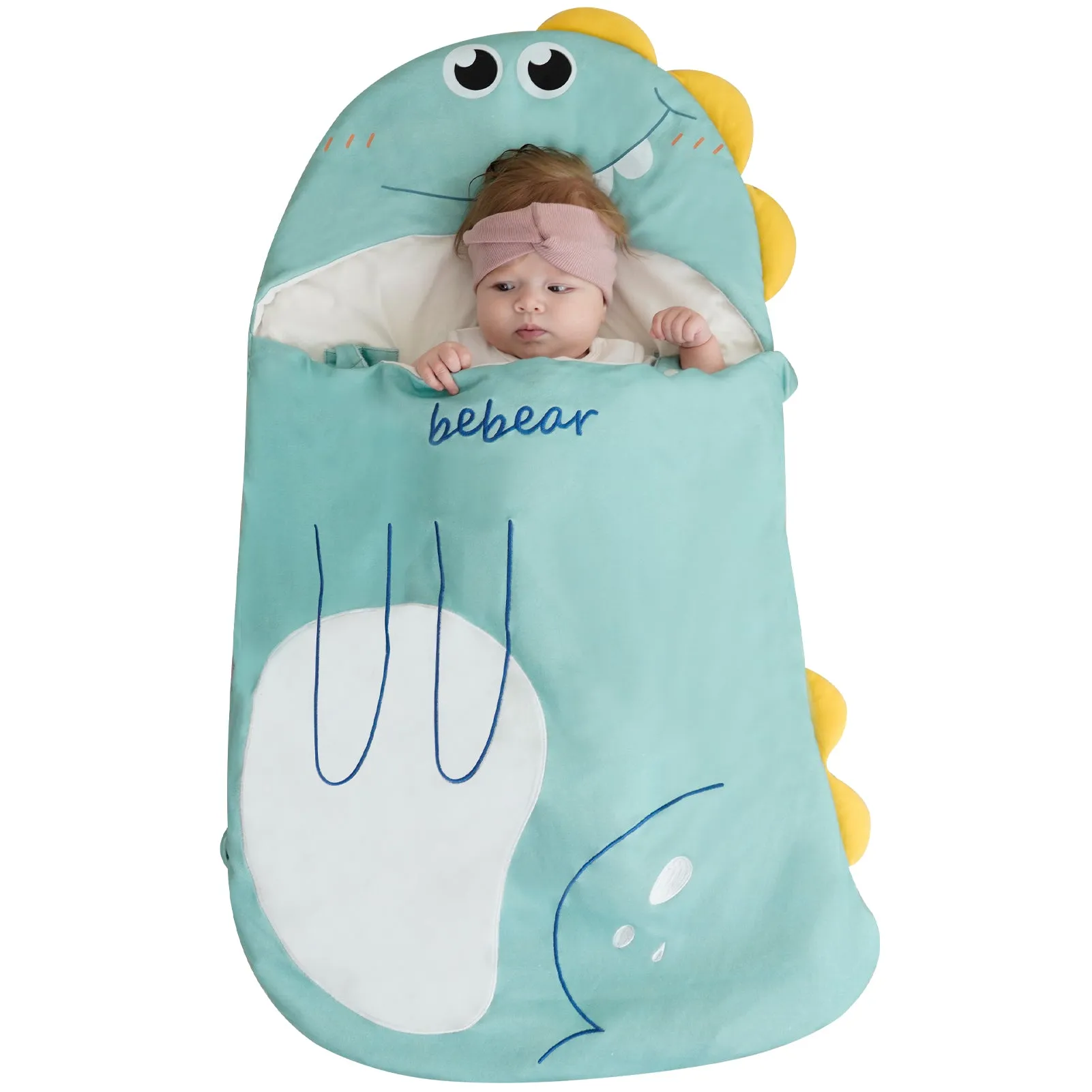 Bebamour Anti Kick Baby Sleeping Bag Safe Nights Cotton Baby Sleep Bag 2.5 Tog 0-18 Months Cute Infant Boy Girls Sleeping Sack Baby Wrap Blanket