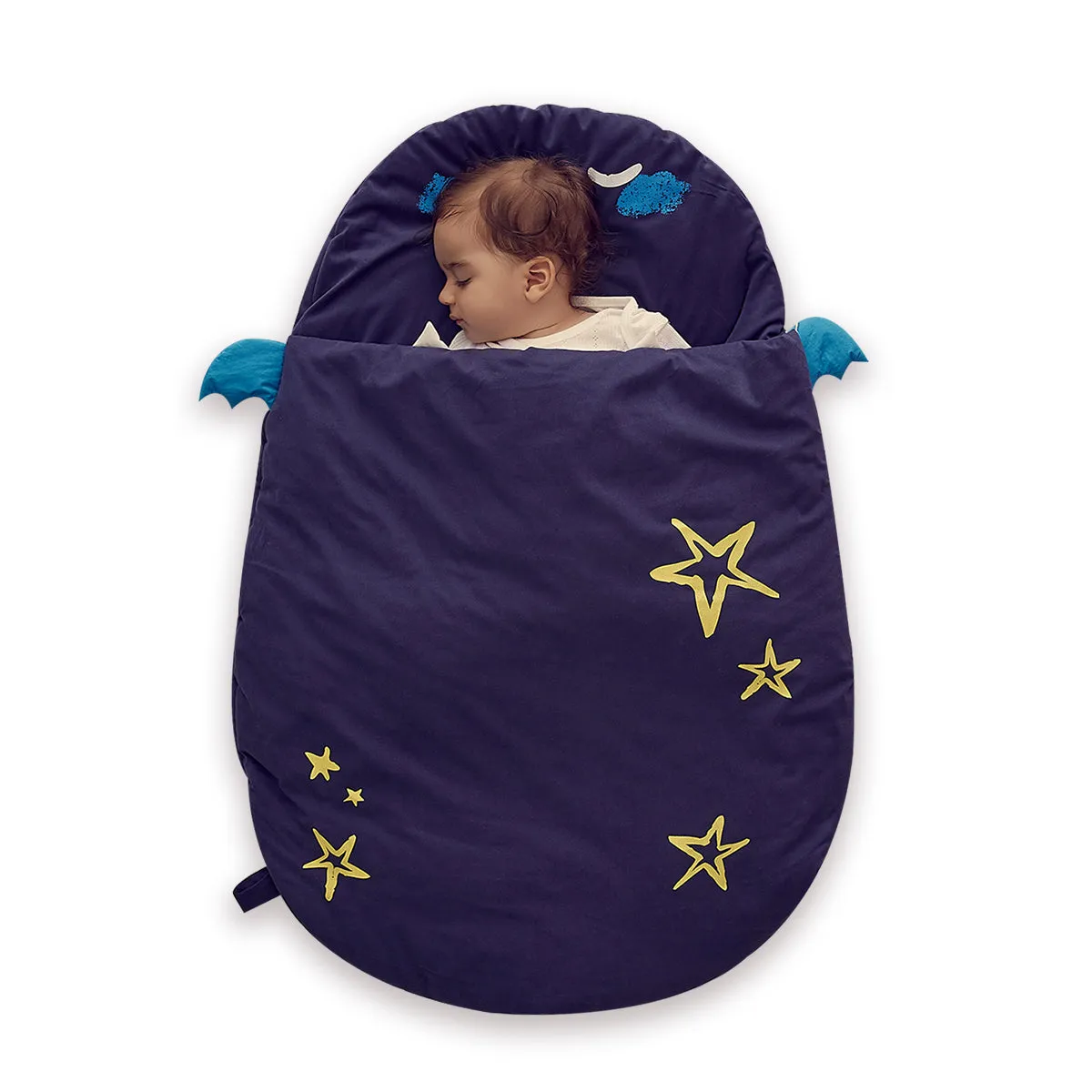 Bebamour Anti Kick Baby Sleeping Bag Safe Nights Cotton Baby Sleep Bag 2.5 Tog 0-18 Months Cute Infant Boy Girls Sleeping Sack Baby Wrap Blanket