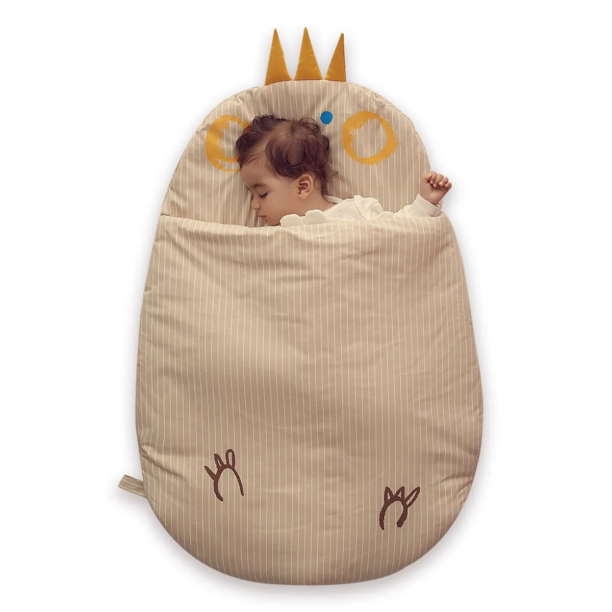 Bebamour Anti Kick Baby Sleeping Bag Safe Nights Cotton Baby Sleep Bag 2.5 Tog 0-18 Months Cute Infant Boy Girls Sleeping Sack Baby Wrap Blanket