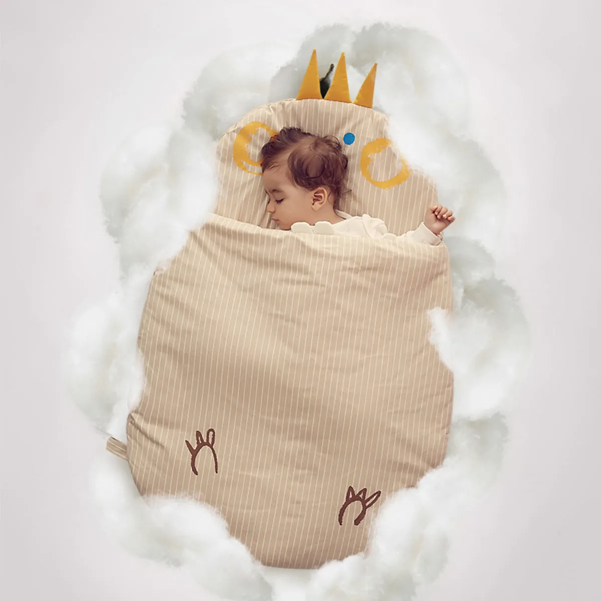 Bebamour Anti Kick Baby Sleeping Bag Safe Nights Cotton Baby Sleep Bag 2.5 Tog 0-18 Months Cute Infant Boy Girls Sleeping Sack Baby Wrap Blanket