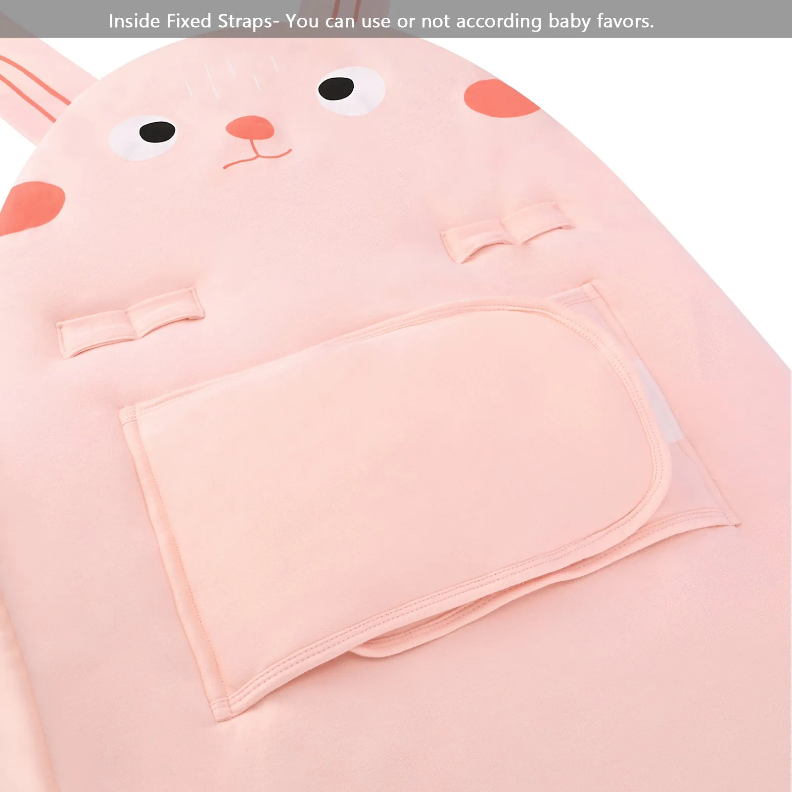 Bebamour Anti Kick Baby Sleeping Bag Safe Nights Cotton Baby Sleep Bag 2.5 Tog 0-18 Months Cute Infant Boy Girls Sleeping Sack Baby Wrap Blanket