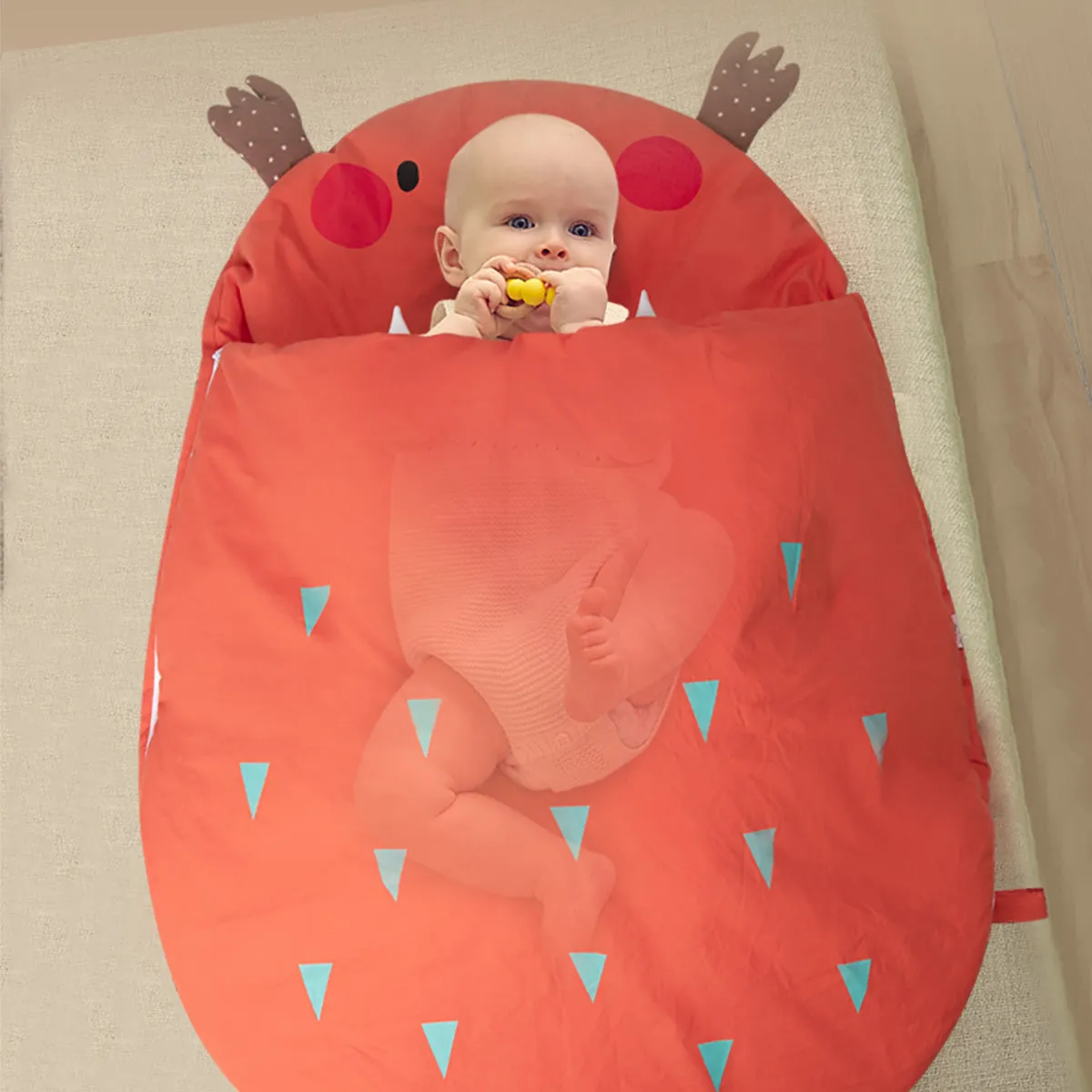 Bebamour Anti Kick Baby Sleeping Bag Safe Nights Cotton Baby Sleep Bag 2.5 Tog 0-18 Months Cute Infant Boy Girls Sleeping Sack Baby Wrap Blanket