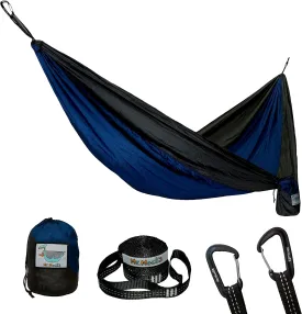 Camping Hammocks | Single Double and Bunk Bed Backpacking Hammock | Featherlite Outdoorsman Survival | hammok hamick hamock | (Midnight Rider, Single)