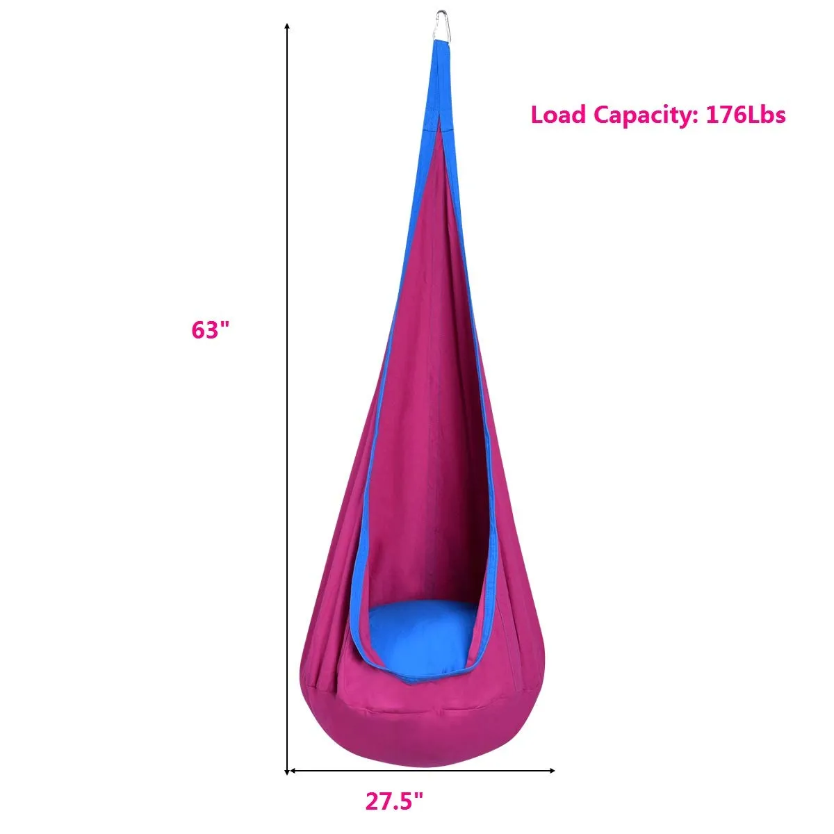 Child Pod Swing Chair Tent Nook - Costzon