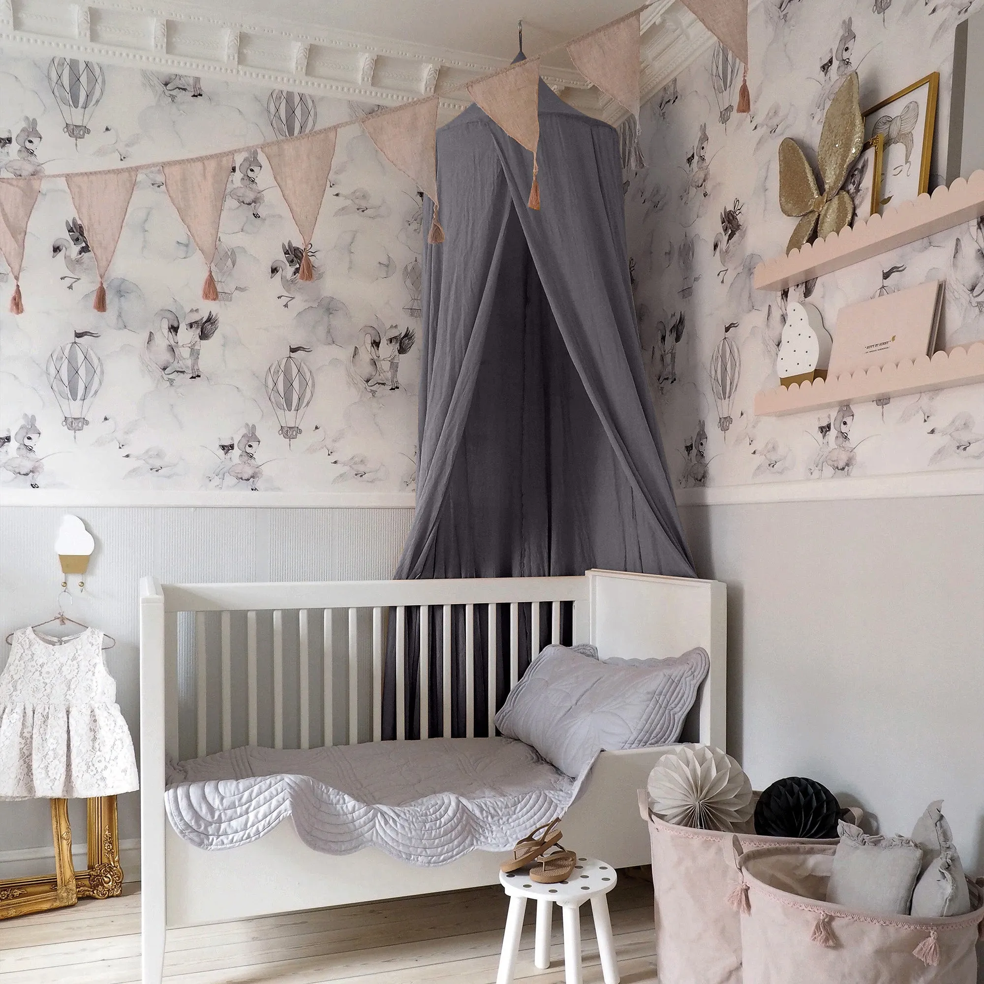 Children's Dark Grey Canopy