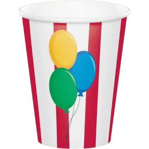 Circus Time! - 9oz Paper Cups (8ct)