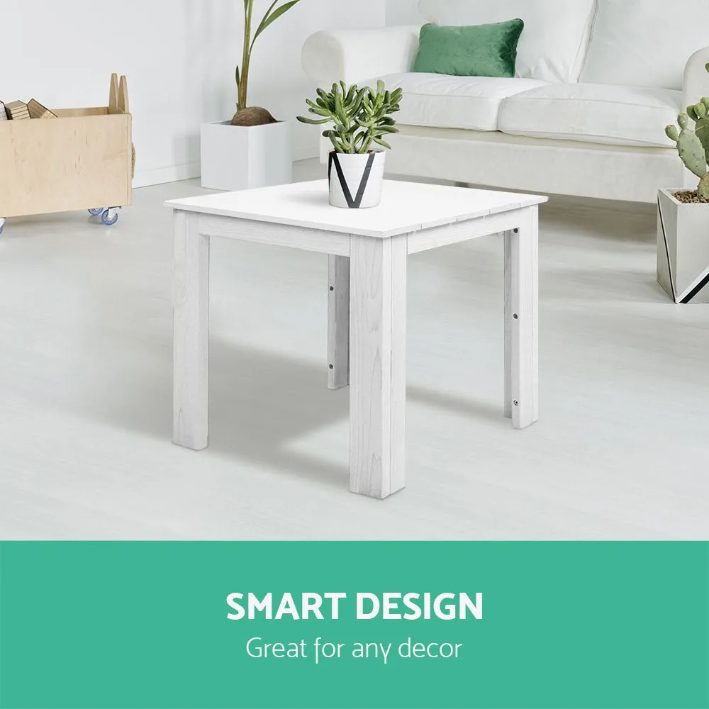 Coffee Side Table Wooden Desk Outdoor Furniture Camping Garden White