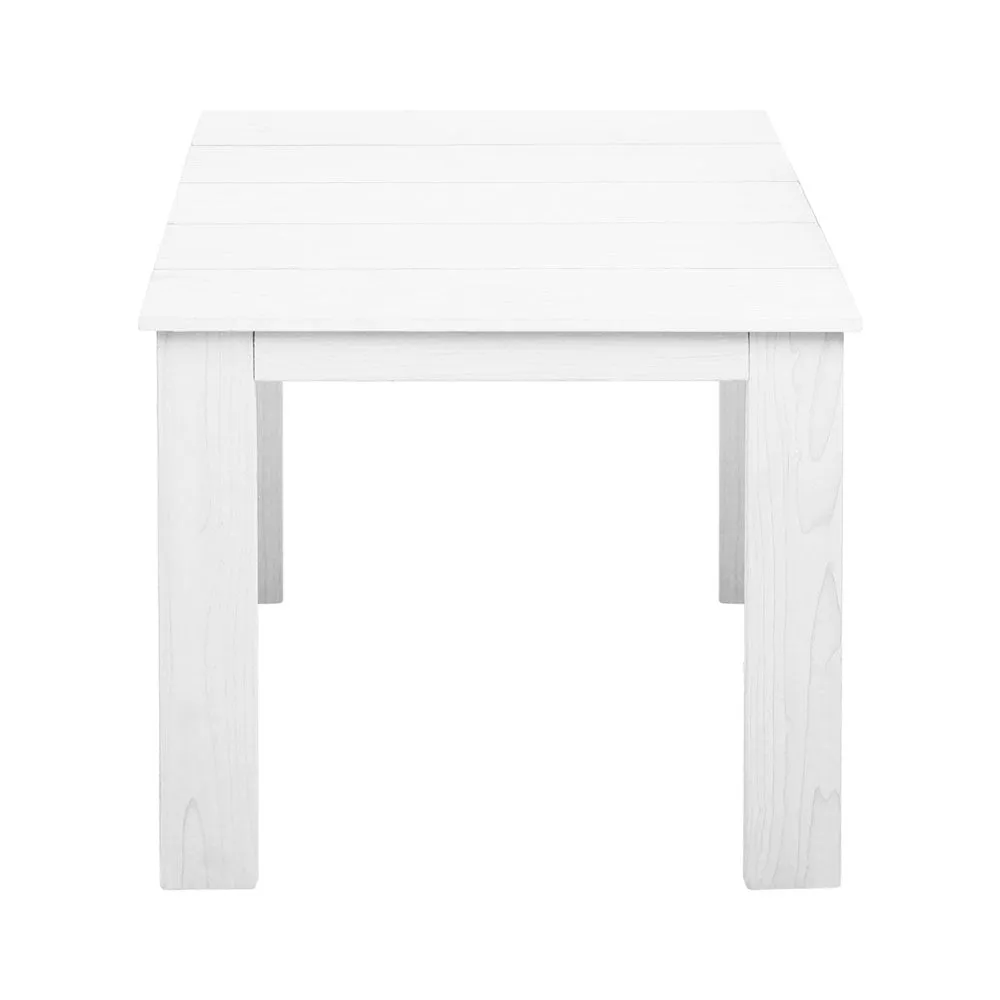 Coffee Side Table Wooden Desk Outdoor Furniture Camping Garden White