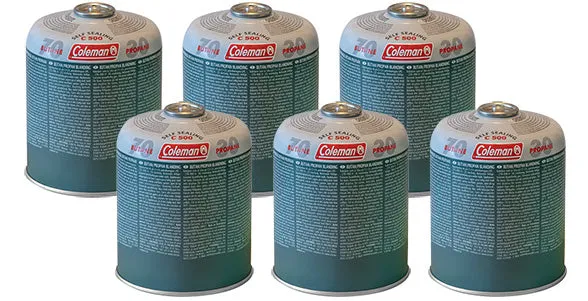 Coleman C500 EN417 Gas Cartridge 6 pack