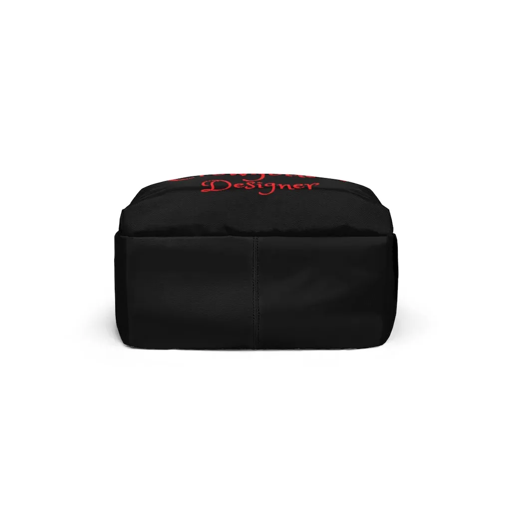 Crowgodshi Designer-X Backpack, RED LOGO