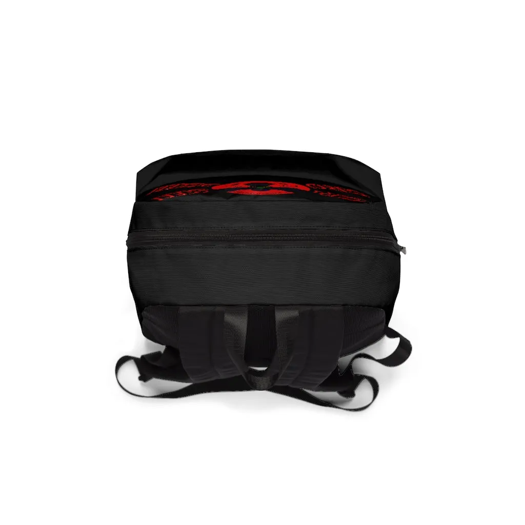 Crowgodshi Designer-X Backpack, RED LOGO