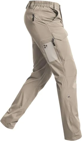 Cycorld Men's-Hiking-Pants-Lightweight-Water-Resistant-Quick-Dry Stretch for Travel Camping Fishing Outdoor
