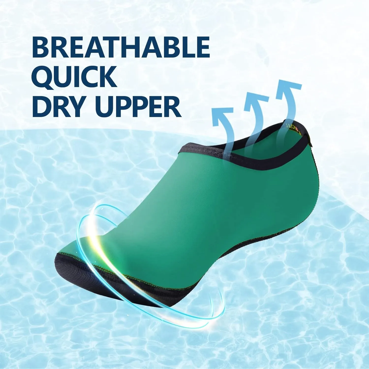 JACKSHIBO Water Shoes for Women Men Swim Shoes Water Socks for Cruise Essentials Swimming Aqua Beach Pool Yoga Surf
