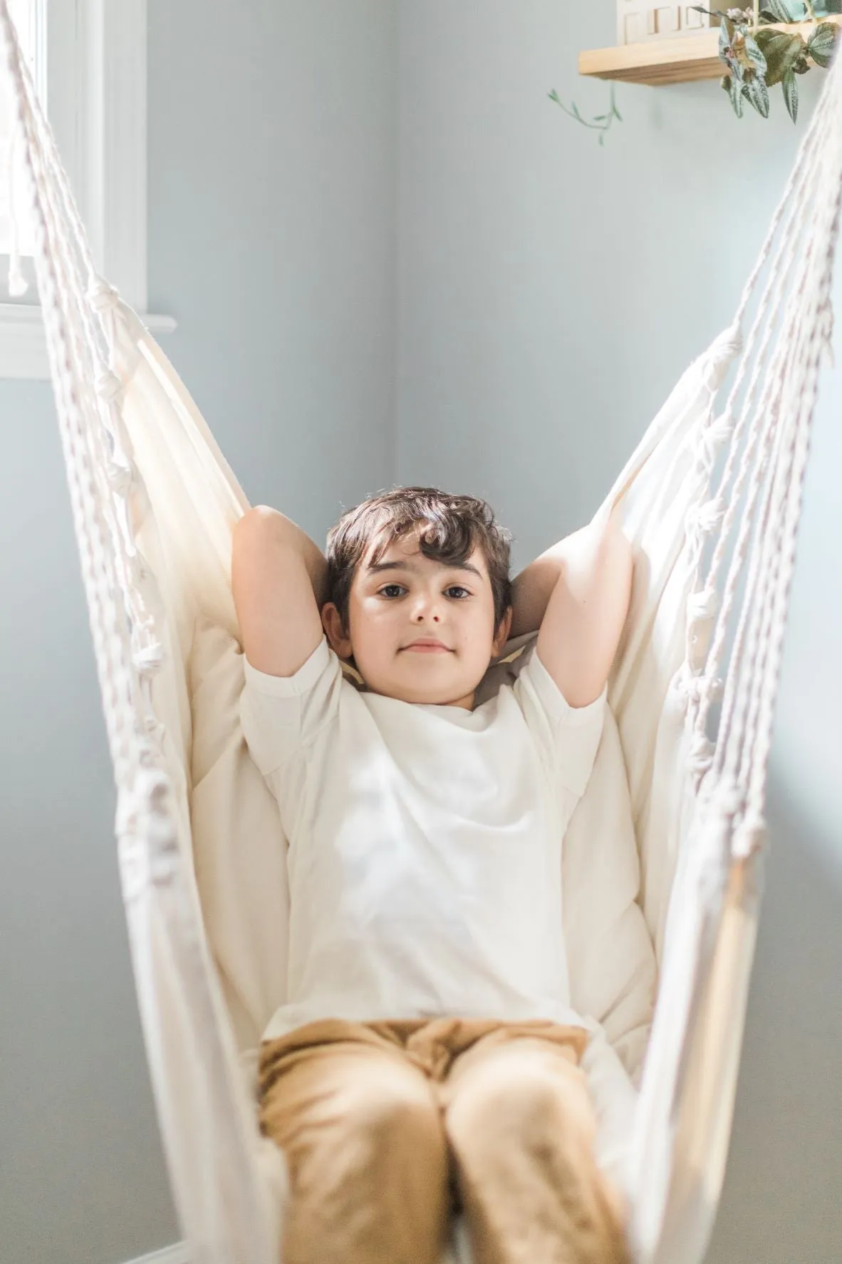 Junior Boho Indoor Hammock Chair With Tassels | LOLITA Jr.