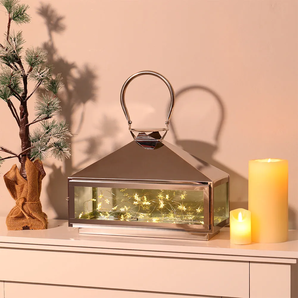 Large Metal Lantern Christmas Tabletop Lantern