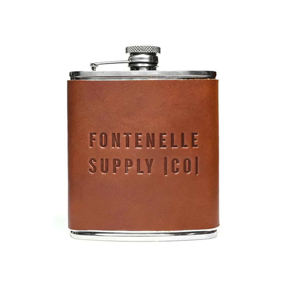 Leather Wrapped Flask