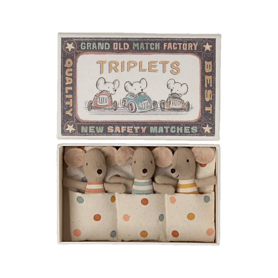 Maileg Baby Mice Triplets in Matchbox (2023)