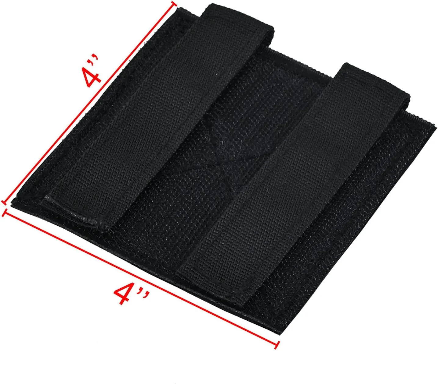 Molle Patch Panel,Hook&Loop Adapter Panel for Patch Badges,Tactical Molle Hook and Loop Panel for Badges and Insignia Patches 4''x4''