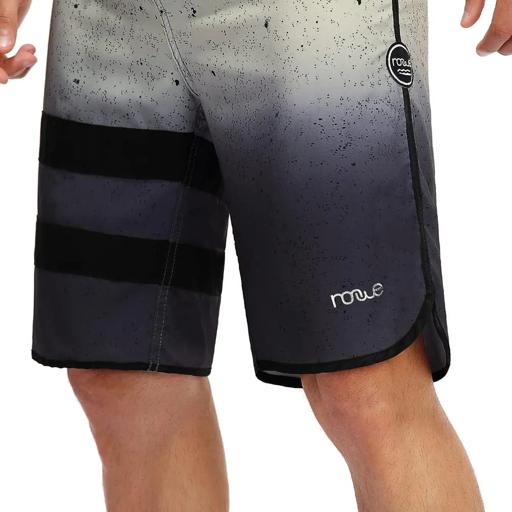 Nonwe Men's Swim Trunks Quick Dry Water Sports Beach Board Shorts with Liner