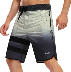 Nonwe Men's Swim Trunks Quick Dry Water Sports Beach Board Shorts with Liner