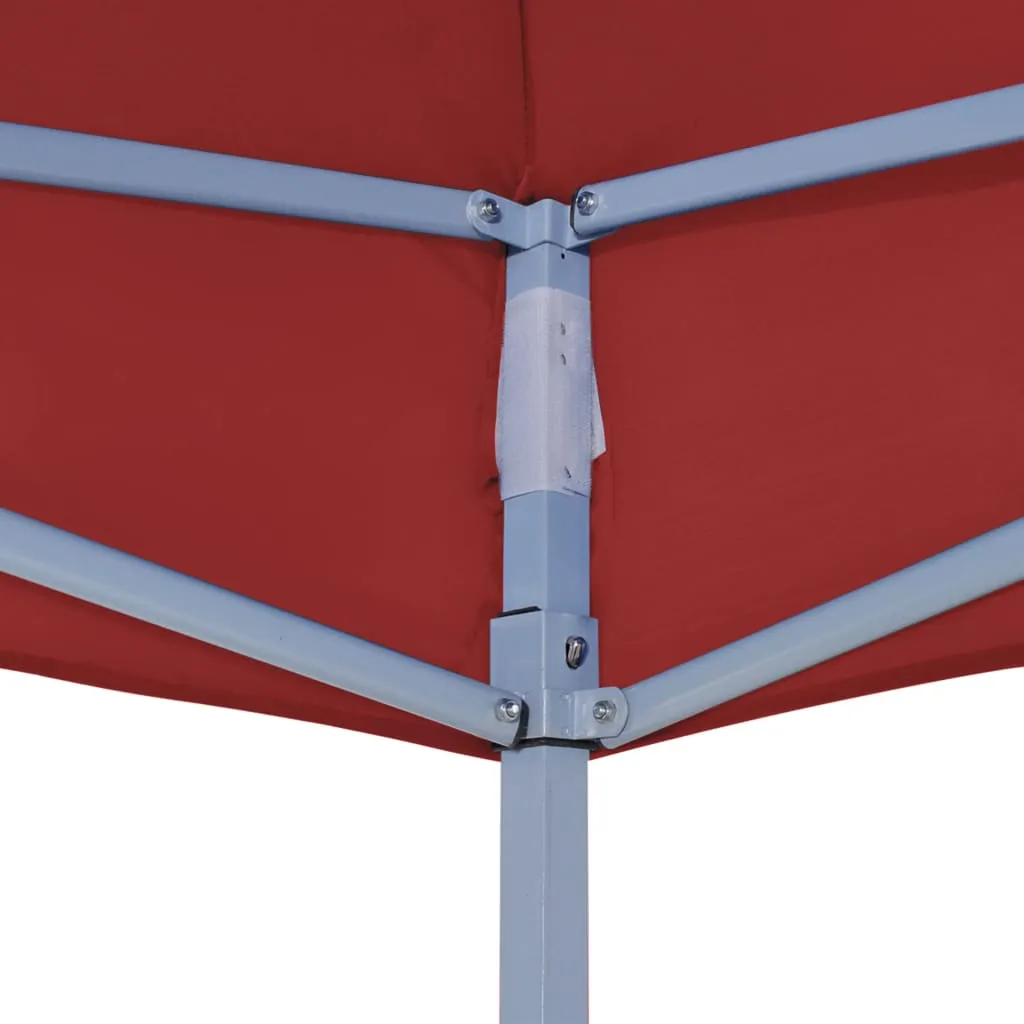 Party Tent Roof 3x3 m Burgundy 270 g/m²