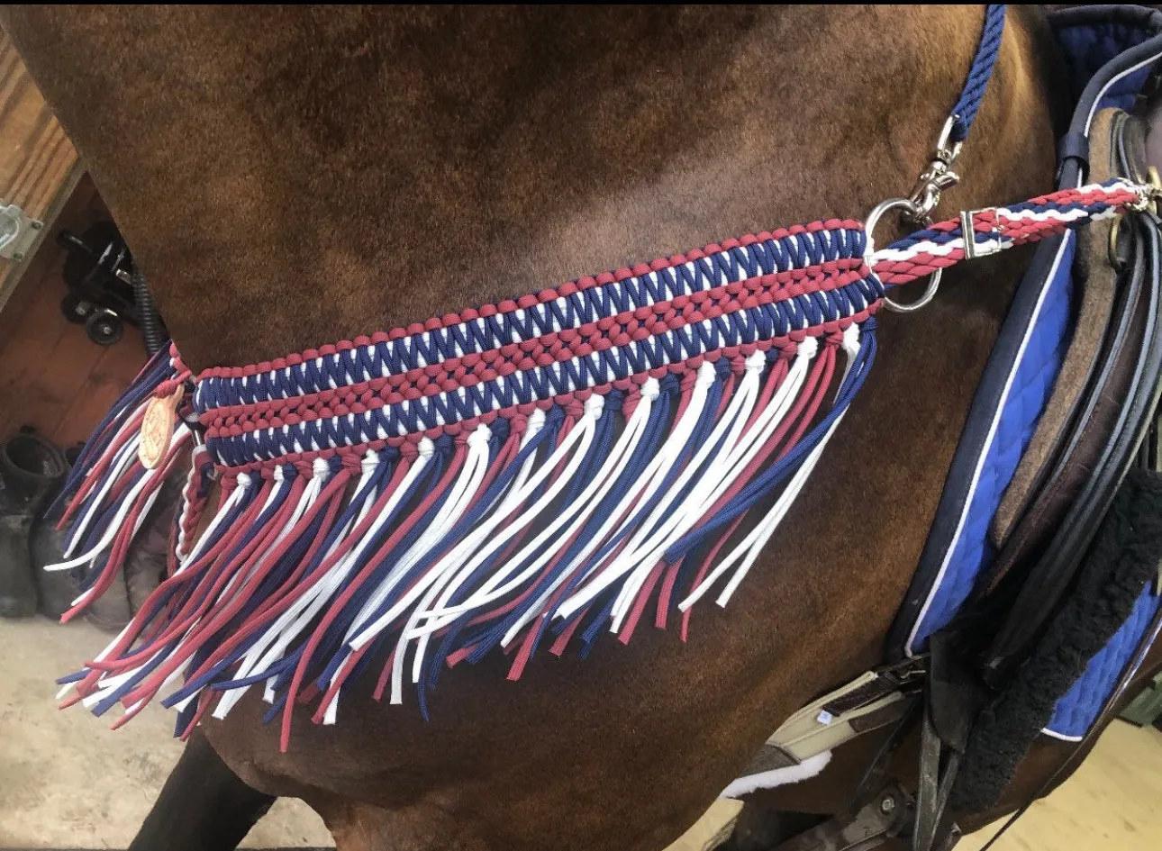 Patriotic tack set average horse size