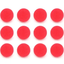 Red Carnival Clown Noses - Red Sponge Nose for Circus Costume Party Supplies - 12 Pieces