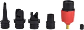Rowing Boat Air Valve Adaptor with 4 Air Pump Nozzles for Inflatable Boat SUP, Stand Up Paddle Board,Kayak Dinghy, Inflatable Bed