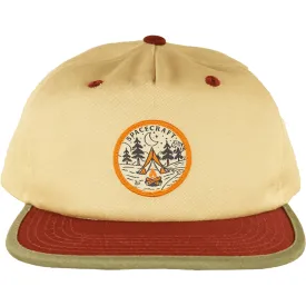 Spacecraft Happy Camper Snapback Hat - Tan