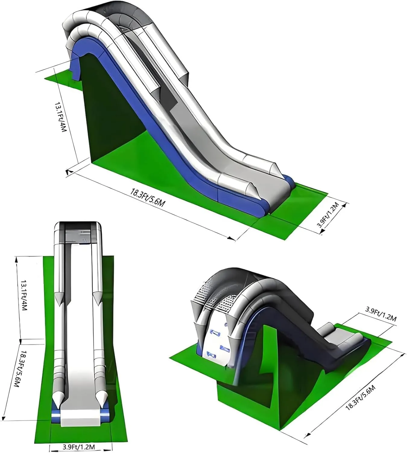 Summer Outdoor Marine Water Yacht Slide Paradise, Easy to Install, Equipped with Air Pump for Yachts and Ships