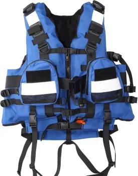 Swim Jacket - 150N Heavy Duty Life Jacket with Reflective, Safety Rafting High Buoyancy Vest for Rescue, Flood Prevention, Rapids