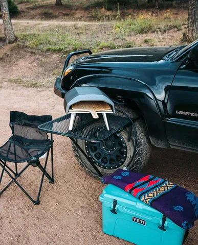 Tailgater Tire Table Large Aluminum Camping Table