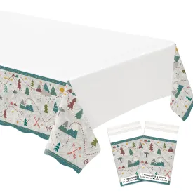 Wilderness Adventure Plastic Table Cover Birthday Party Decorations, 2 Pack
