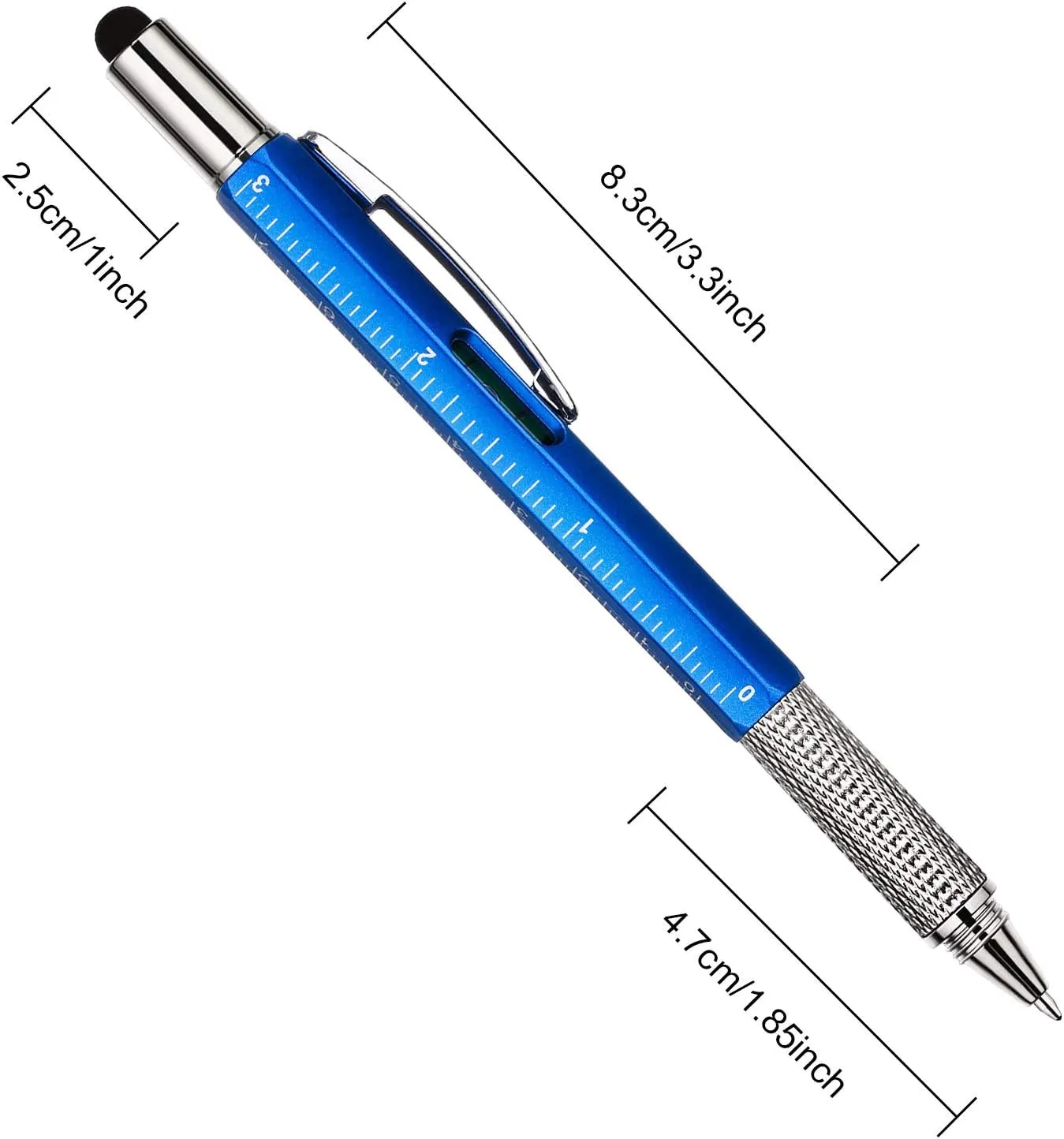 Zhanmai 16 Pieces 8 Pcs Gifts for Men Fathers Day Dad Gifts from Daughter Son Wife 6 in 1 Multitool Pen Set with Refills Screwdriver Ruler Levelgauge Birthday Graduation (Multi-color)